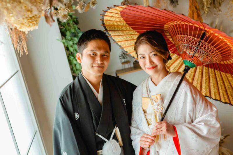 番傘を添えて