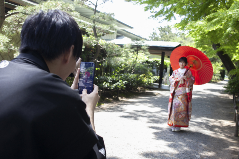 写真日和の三渓園+大さん橋の和洋装ロケーションフォト