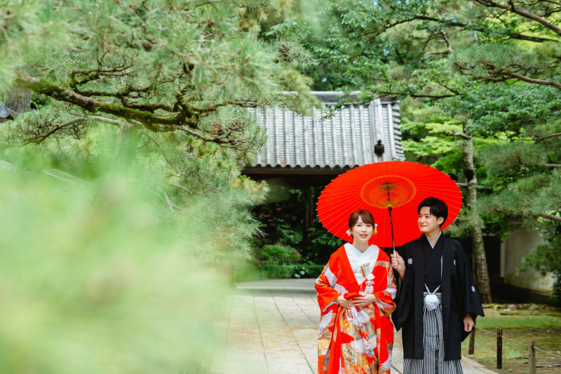 和装フォトには欠かせない番傘