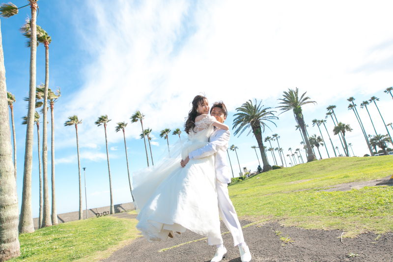 ハネムーン気分で撮影が出来る