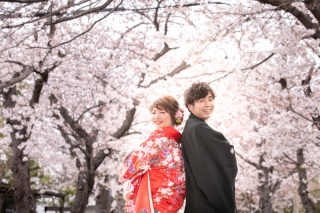 桜満開！和洋装の良い所どりロケーションフォト☆