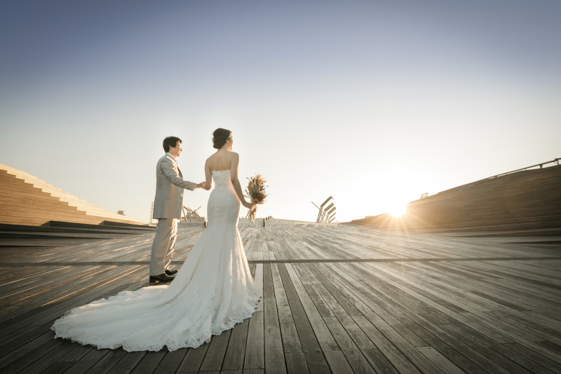 大さん橋の空間を利用した、アーティスティックで大胆な一枚です！