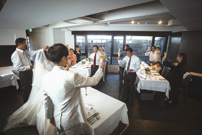 【ピーチ洋装＋会食10名分込】開港記念会館＋Google ★4.5のフレンチ会食プラン