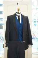 タキシード　ブラック&times;ブルー