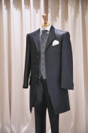 タキシード　ネイビー&times;グレー