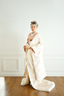 白無垢×オレンジ掛下