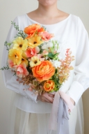 ブーケ　⑰きいろ×オレンジクラッチ