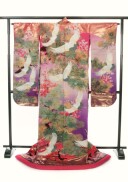 紫ピンクの色打掛