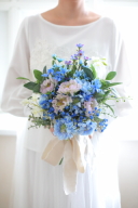 ブーケ　⑦スカビオサ　ブルークラッチ