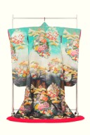 艶やか水色の色打掛