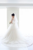 ウエディングドレス（袖レース）