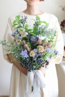 ブーケ　②野の花クラッチ（ブルー）