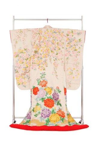 かわいいピンクの色打掛