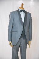 タキシード　グレーストライプ