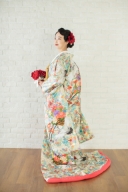 淡いお色ミックスの色打掛