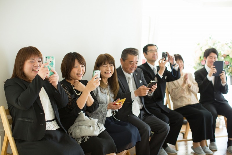 ご見学者様もうれしい撮影です！