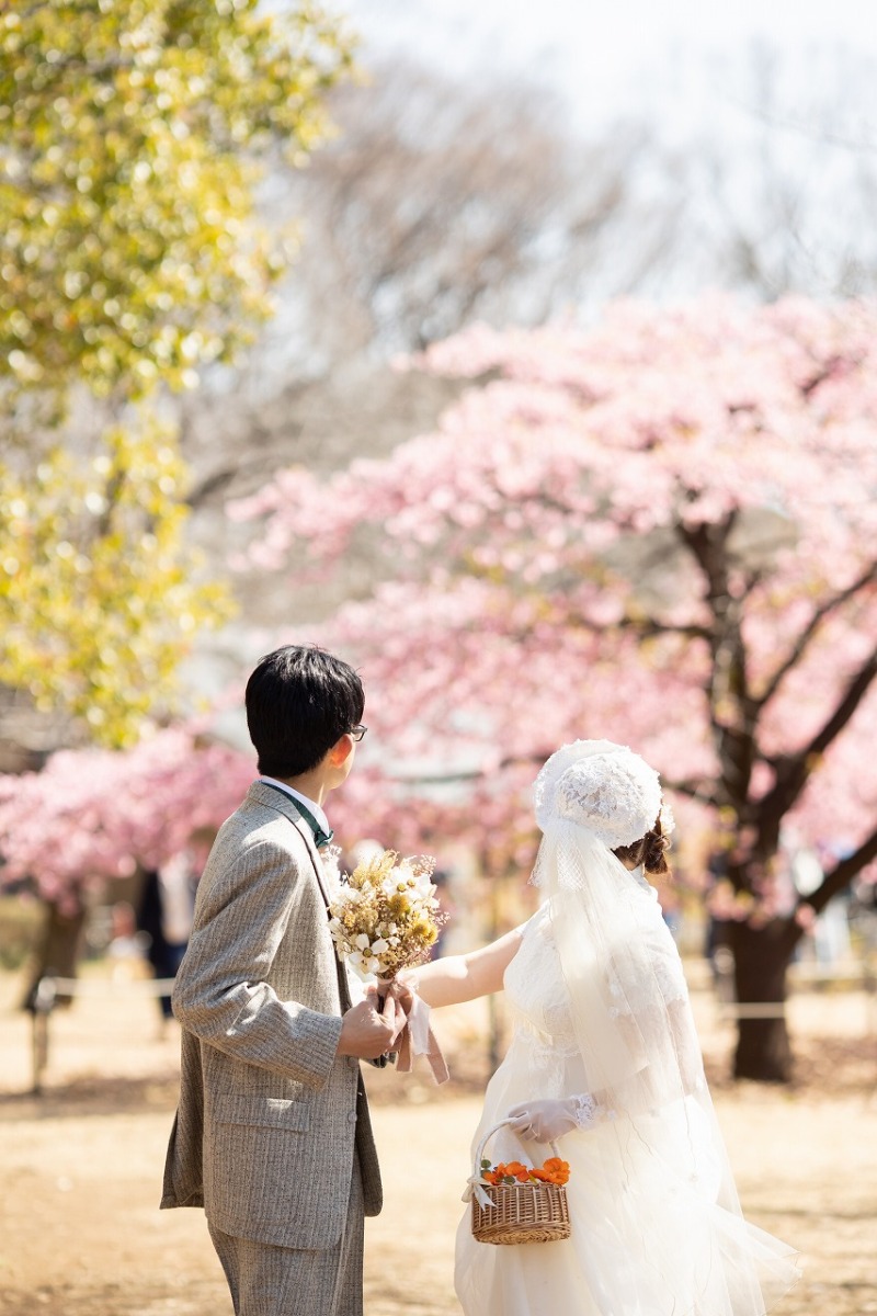 緑とピンクのコントラストも