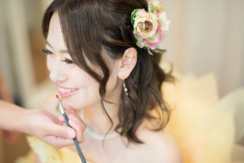 カラードレスで前撮り!