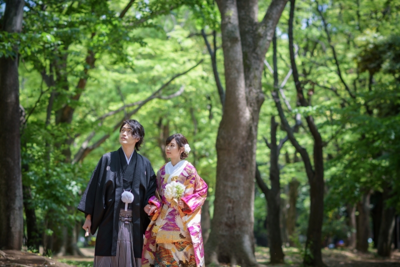 新緑に囲まれて