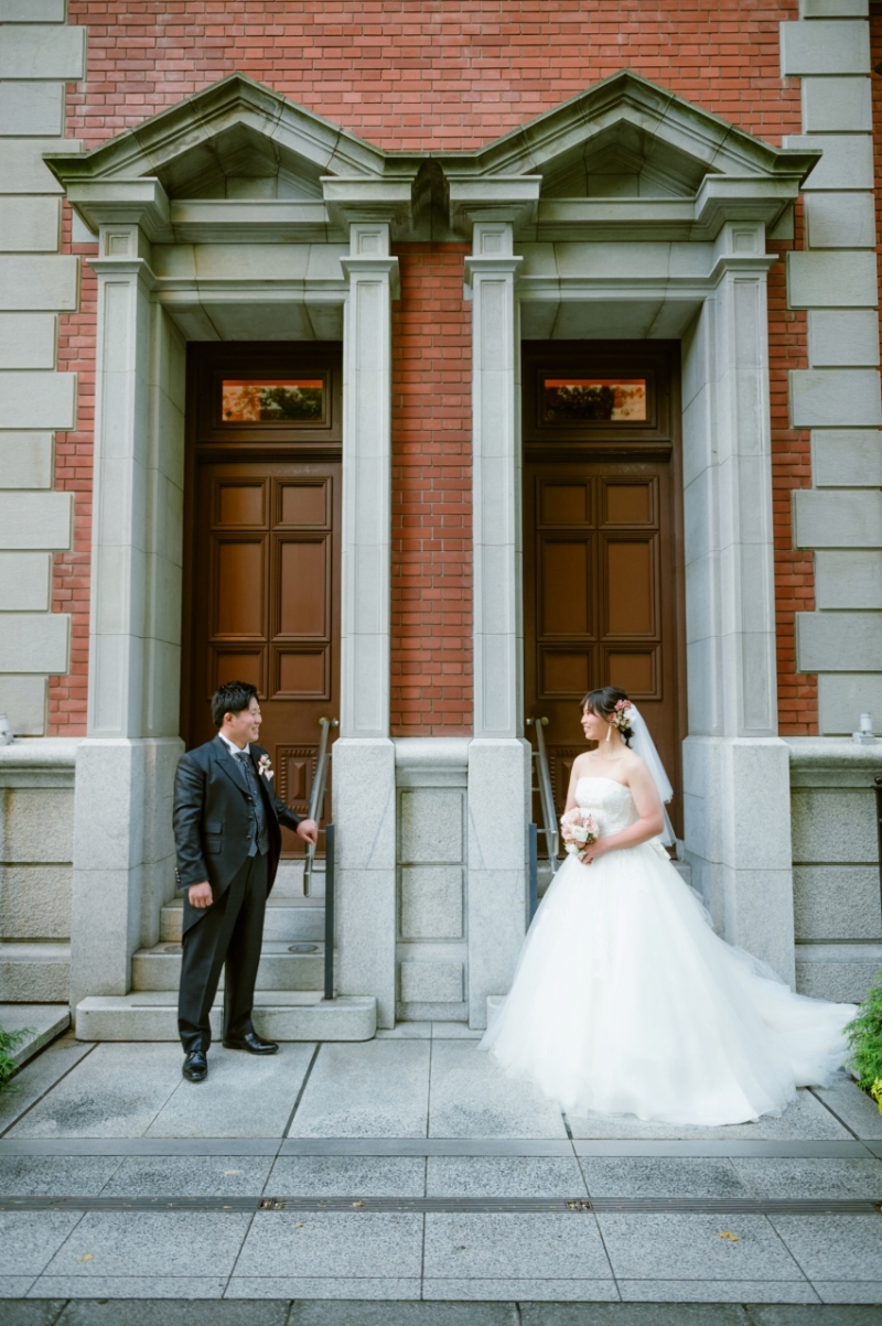 丸の内でロケーション撮影