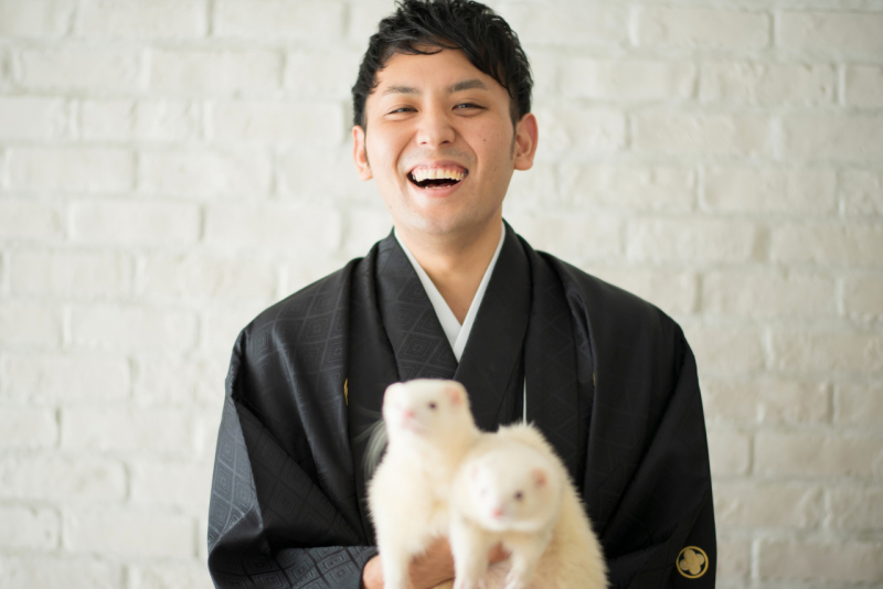 笑顔が素敵な花婿さま