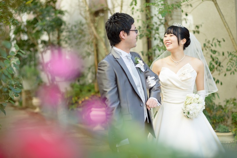 お庭のあるチャペルで！