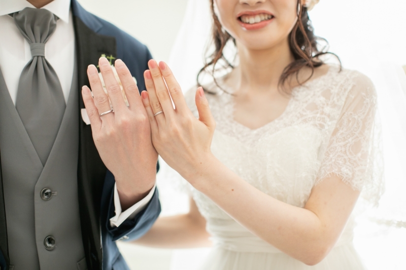 指輪のお披露目シーン