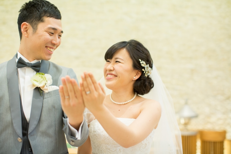 指輪披露シーンもしっかり撮影