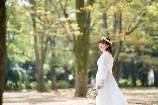 ドレスもとてもかわいかったですし、私服で撮影できたことにも満足しています。