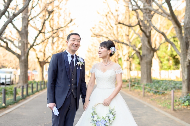 晴れていたのでお外でも撮影しました。