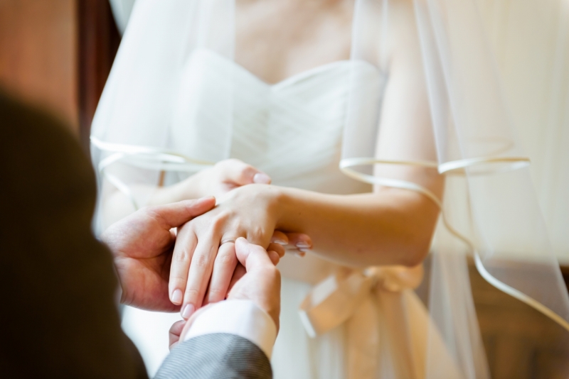 指輪交換シーン