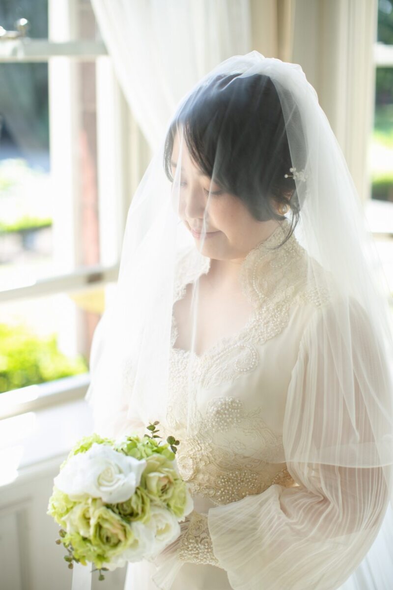 ベール越しの花嫁様