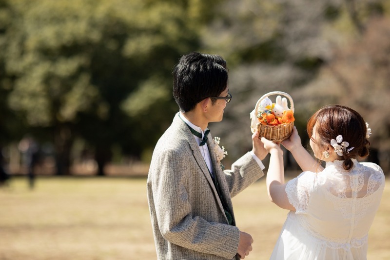 お気に入りと一緒によい笑顔