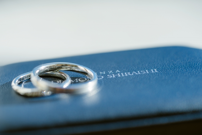 結婚指輪もしっかり撮影