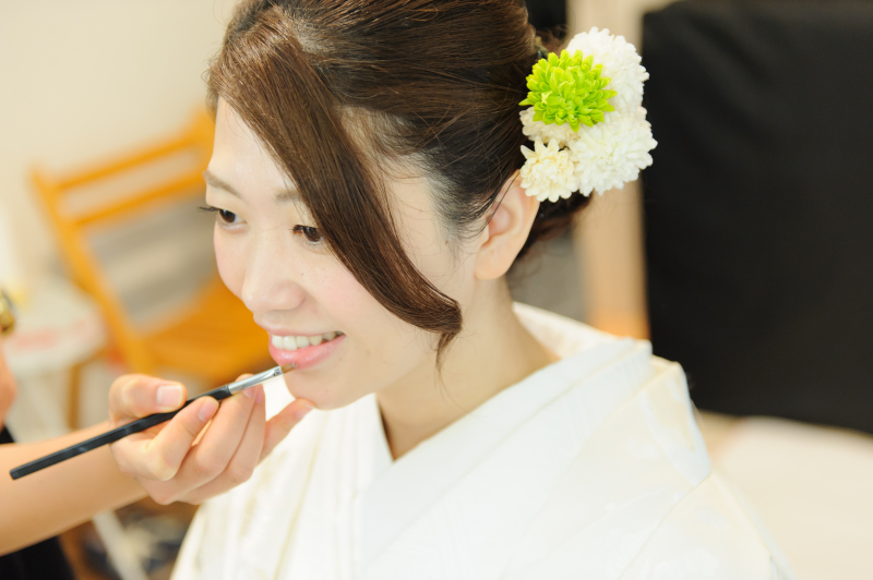 メイクシーン撮影