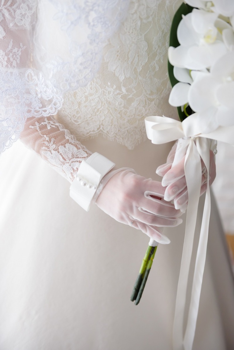 ご新婦様お持ち込みのブーケ