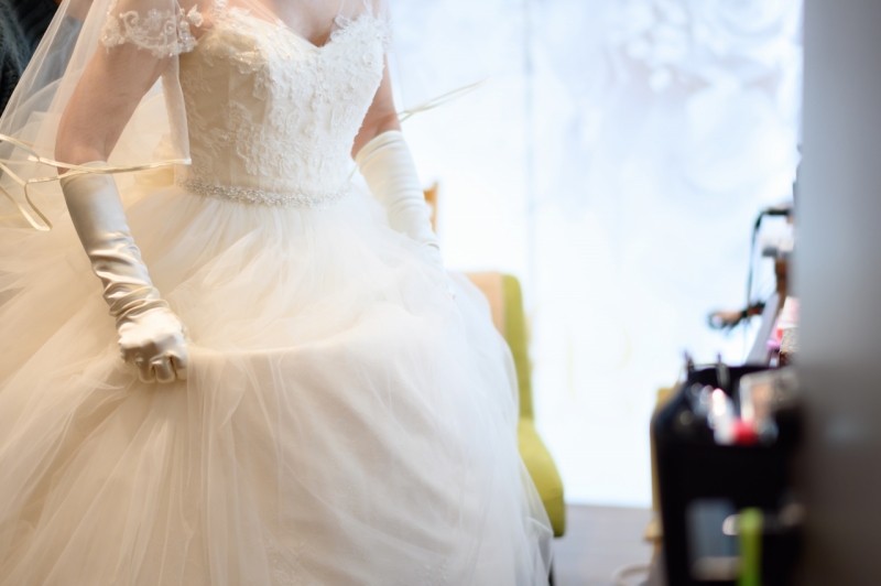 お仕度シーンも素敵に撮影