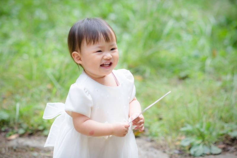 おめかし姿をしっかり撮影