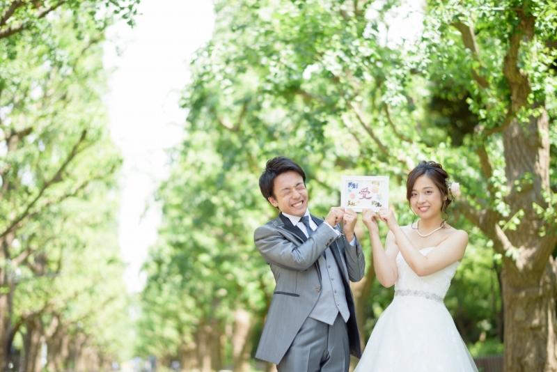 お外での撮影も！