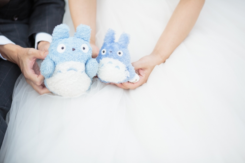 トトロと一緒にフォトウエディング