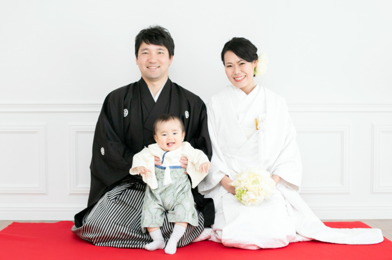 お子様と一緒にハイチーズ