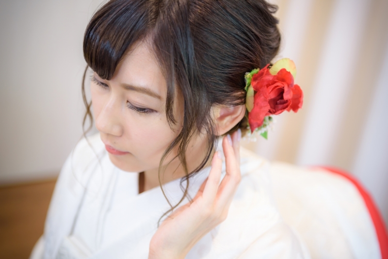 和装に着替えて撮影！