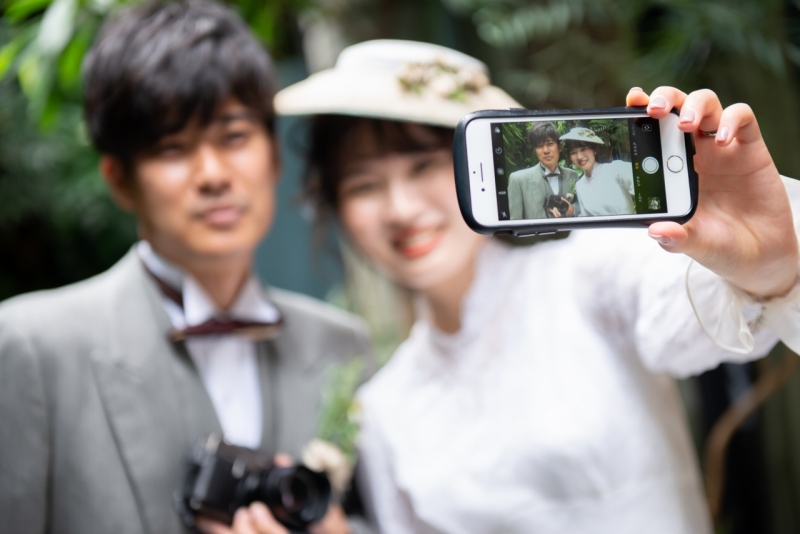 スマホでパシャリ、をパシャリ