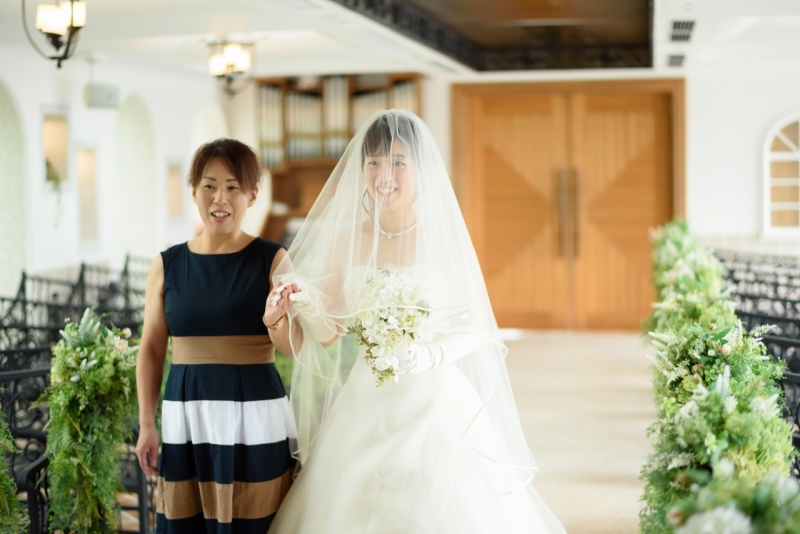 バージンロードも一緒に!