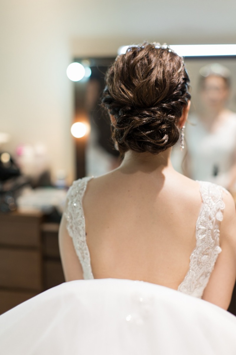 メイクシーンから撮影