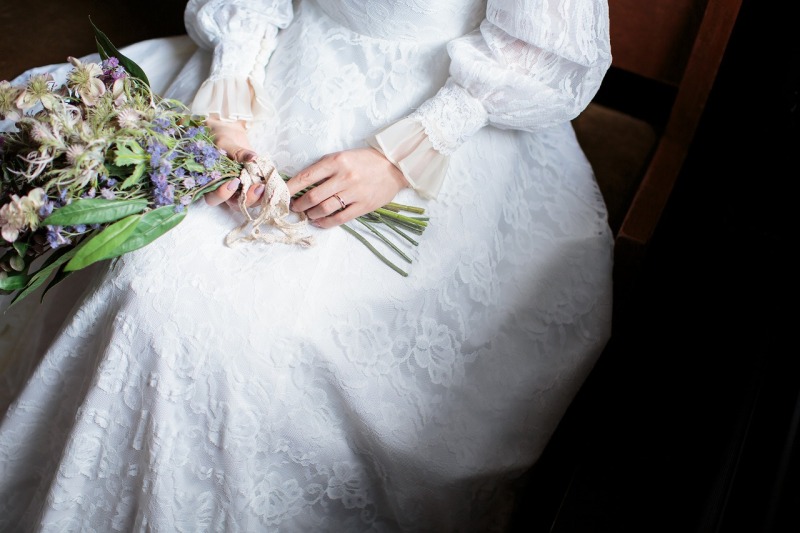 ecooのブーケもお似合いでうれしい