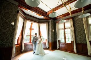 旧古河邸でマタニティフォト