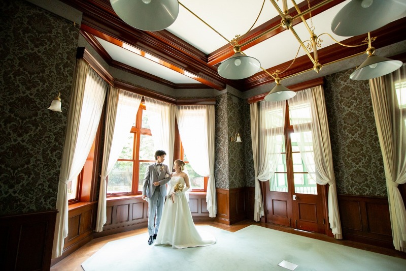 旧古河邸でマタニティフォト