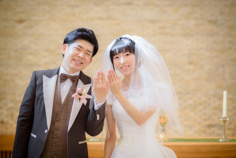 指輪のお披露目シーン