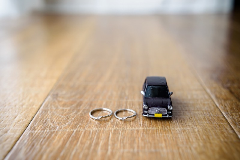 愛車の模型と一緒に